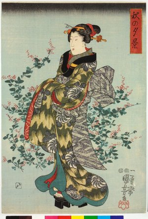 Utagawa Kuniyoshi: Aki no yukei - British Museum