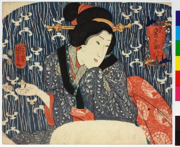 歌川国芳: Okyo go-atsurai-zome moku-iro - 大英博物館