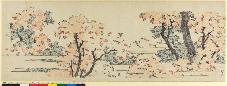 葛飾北斎: surimono / print - 大英博物館