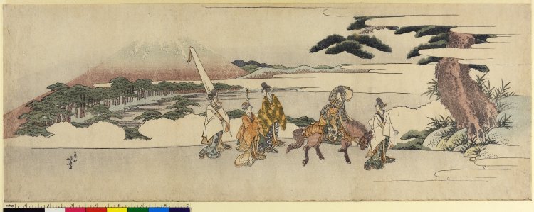 葛飾北斎: mitate-e / surimono / print / invitation - 大英博物館