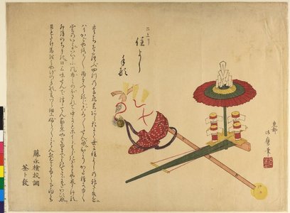 Fujinaga Kengyo: surimono - British Museum