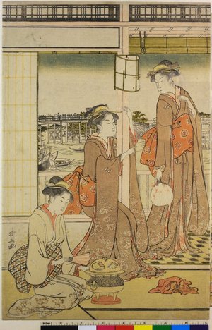 Japanese Print by Torii Kiyonaga, 鳥居清長 (Torii Kiyonaga (鳥居清長))