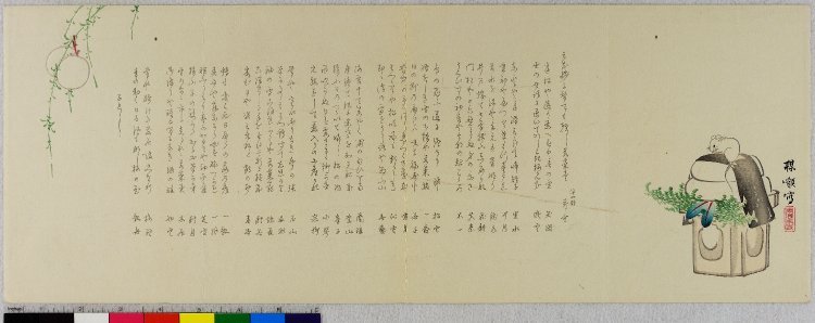 幸野楳嶺: surimono - 大英博物館