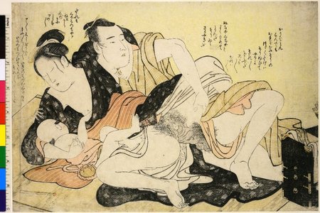 勝川春潮: shunga / print - 大英博物館