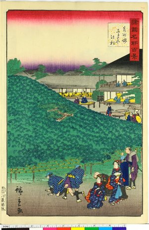 Utagawa Hiroshige II: Senshu Sakai Naniwaya no matsu 泉州堺なにわやの松 / Shokoku Meisho Hyakkei 諸国名所百景 - British Museum