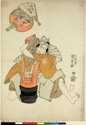 歌川国貞: Nakamura Shikan as Gotobei 中村芝翫の五斗兵衛 - 大英博物館