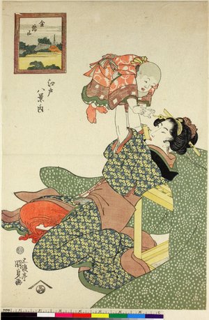 Utagawa Kunisada, 歌川国貞 (Utagawa Kunisada (歌川国貞 Toyokuni III))による浮世絵「Edo hakkei no uchi」