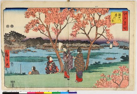 Japanese Print "Edo Meisho" by Utagawa Hiroshige, 歌川広重 (Utagawa Hiroshige (歌川広重))