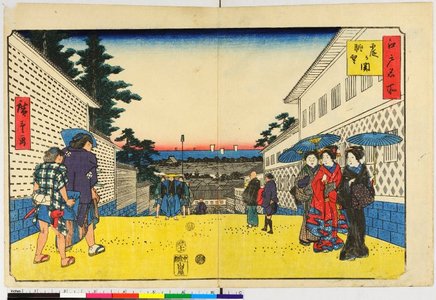 Utagawa Hiroshige, 歌川広重 (Utagawa Hiroshige (歌川広重))による浮世絵「Edo Meisho」