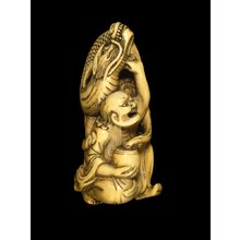 Japanischer Druck "netsuke" von Unknown, 無款 (null)