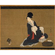 Japanese Print "painting / hanging scroll" by Kitagawa Utamaro, 喜多川歌麿 (Kitagawa Utamaro (喜多川歌麿))