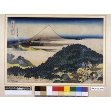 葛飾北斎: Aoyama Enza-no-matsu 青山圓座枩 (Cushion Pine at Aoyama [Edo]) / Fugaku sanju-rokkei 冨嶽三十六景 (Thirty-Six Views of Mt Fuji) - 大英博物館