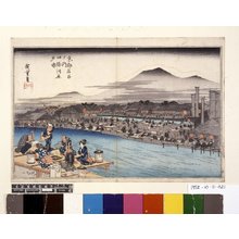 Utagawa Hiroshige: Shijo-Kawara yusuzumi / Kyoto Meisho no uchi - British Museum