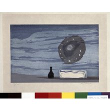 Seimiya Naobumi (清宮質文）による浮世絵「Still Life in Moonlight」