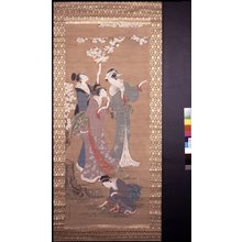 細田栄之: forgery / painting / hanging scroll - 大英博物館