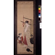 細田栄之: forgery / panel / painting / hanging scroll - 大英博物館