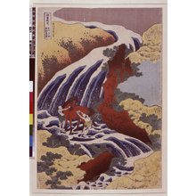 Katsushika Hokusai: Soshu Oyama Roben no taki / Shokoku Taki-meguri - British Museum