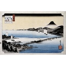 Utagawa Hiroshige: Seta sekisho / Omi Hakkei no uchi - British Museum