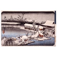 Utagawa Hiroshige: Kameido Tenmangu keidai yuki / Toto Meisho - British Museum