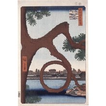 歌川広重: No 89 Ueno Sannai Tsuki-no-matsu / Meisho Edo Hyakkei - 大英博物館
