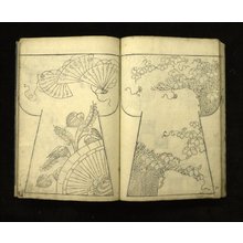 Buheiji: Hinagata Matsu no tsuki 雛形 松の月 (Patterns for Noble Ladies) / Ehon kimono no moyo (Picture-book of Kimono Designs (MS title)) - British Museum