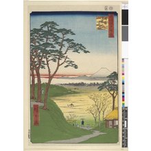 歌川広重: No 84 Meguro Jijigachaya / Meisho Edo Hyakkei - 大英博物館