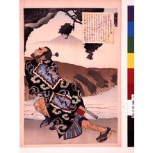 Tsukioka Yoshitoshi, 月岡芳年 (Tsukioka Yoshitoshi (月岡芳年))による浮世絵「Takashima Oiko no hanashi 高島大井子の話 (The Strong Woman Oiko of Takashima)」