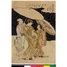 磯田湖龍齋: Tama-ya Shizuka bosetsu / Furyu Joro Hakkei - 大英博物館
