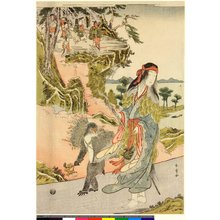 勝川春章: print / diptych print - 大英博物館