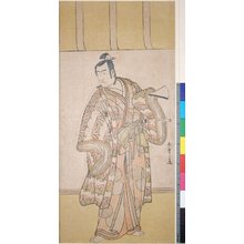 勝川春章: triptych print - 大英博物館