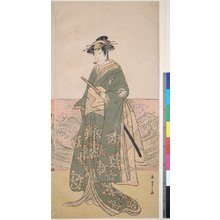 勝川春章: triptych print - 大英博物館