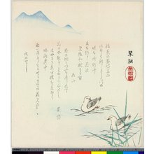 Japanese Print "surimono" by Komatsubara Suiko