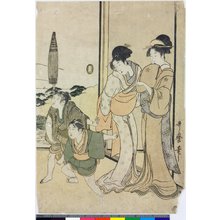 Japanischer Druck von Kitagawa Utamaro, 喜多川歌麿 (Kitagawa Utamaro (喜多川歌麿))