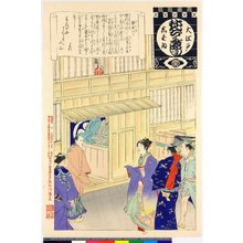 Adachi Ginko, 安達吟光 (Adachi Ginko (安達吟光))による浮世絵「Gakuya-iri / O-Edo shibai nenju-gyoji (Annual Events of the Edo Theatre)」