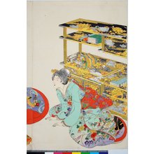 Japanischer Druck von Toyohara Chikanobu, 豊原周延 (Chikanobu (橋本周延))