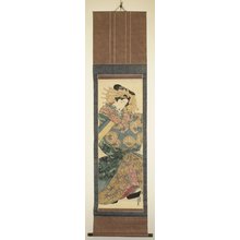 Japanese Print "kakemono-e" by Keisai Eisen, 渓斉英泉 (Keisai Eisen (渓斉英泉))