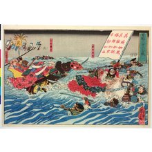 Utagawa Kuniyoshi, 歌川国芳 (Utagawa Kuniyoshi (歌川国芳))による浮世絵「Yukai sanjurokkassen 勇魁三十六���戦 (Courageous Leaders in Thirty-six Battles)」