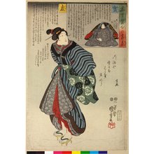 Utagawa Kuniyoshi: Uso to mago kokoro no ura omote 嘘と真言心の裏表 (Falsehood and Truth: Both Sides of the Heart) - British Museum