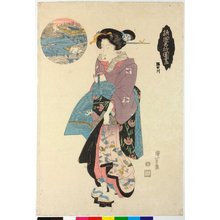 Utagawa Kuniyoshi: Sumidagawa 隅田川 (Sumida river) / Shokoku meisho zusho 諸国名所図書 (Famous Views in the Provinces Illustrated) - British Museum
