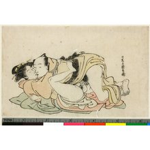 Isoda Koryusai, 磯田湖龍齋 (Isoda Koryusai (磯田湖龍齋) (as Masakatsu))による浮世絵「shunga / print」