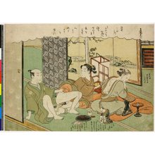 Suzuki Harunobu: Mane'emon no. 3 まねへもん三 / Furyu enshoku Mane,emon 風流艶色真似ゑもん (Elegant Amorous Mane'emon) - British Museum