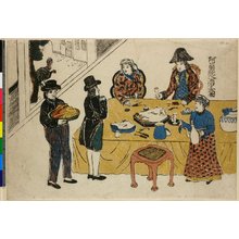 無款: Orandajin shuen no zu 和蘭人酒宴図 - 大英博物館