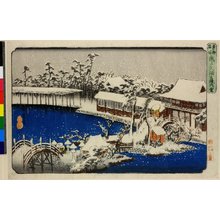 Utagawa Hiroshige: Kameido Tenmangu keidai yuki / Toto Meisho - British Museum