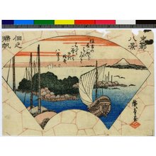 Japanese Print "Tsukuda / Toto Hakkei" by Utagawa Hiroshige, 歌川広重 (Utagawa Hiroshige (歌川広重))