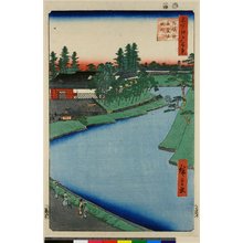 歌川広重: No 66 Soto-Sakurada Benkei-bori Koji-cho / Meisho Edo Hyakkei - 大英博物館