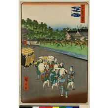 Utagawa Hiroshige: No 79 Shiba Shimmei Zojoji / Meisho Edo Hyakkei - British Museum