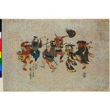 Utagawa Hiroshige: Otsu-e no Bon-odori - British Museum
