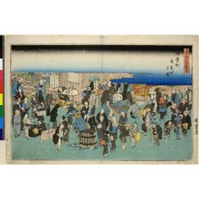 Utagawa Hiroshige: Junkei-machi yo mise no zu / Maniwa Meisho zue - British Museum