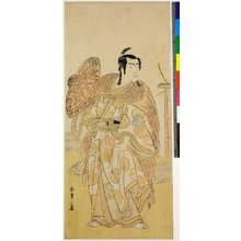 Japanese Print "diptych print" by Katsukawa Shunsho, 勝川春章 (Katsukawa Shunsho (勝川春章))