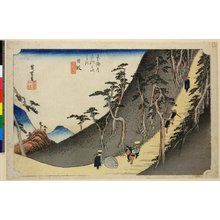 Utagawa Hiroshige: No 26 Nissaka Sayo-no-nakayama / Tokaido Gojusan-tsugi no uchi - British Museum